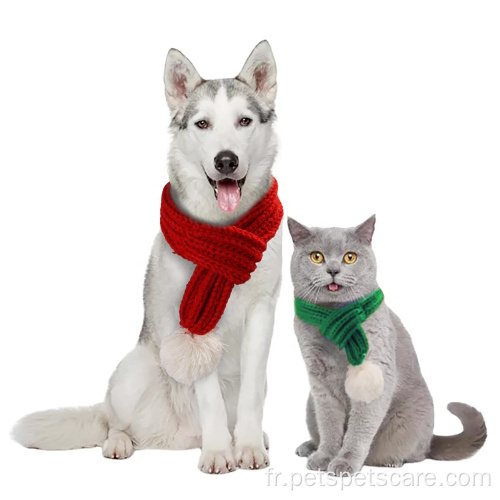 Écharpe mignonne de chat de chien de tricot de haute qualité
